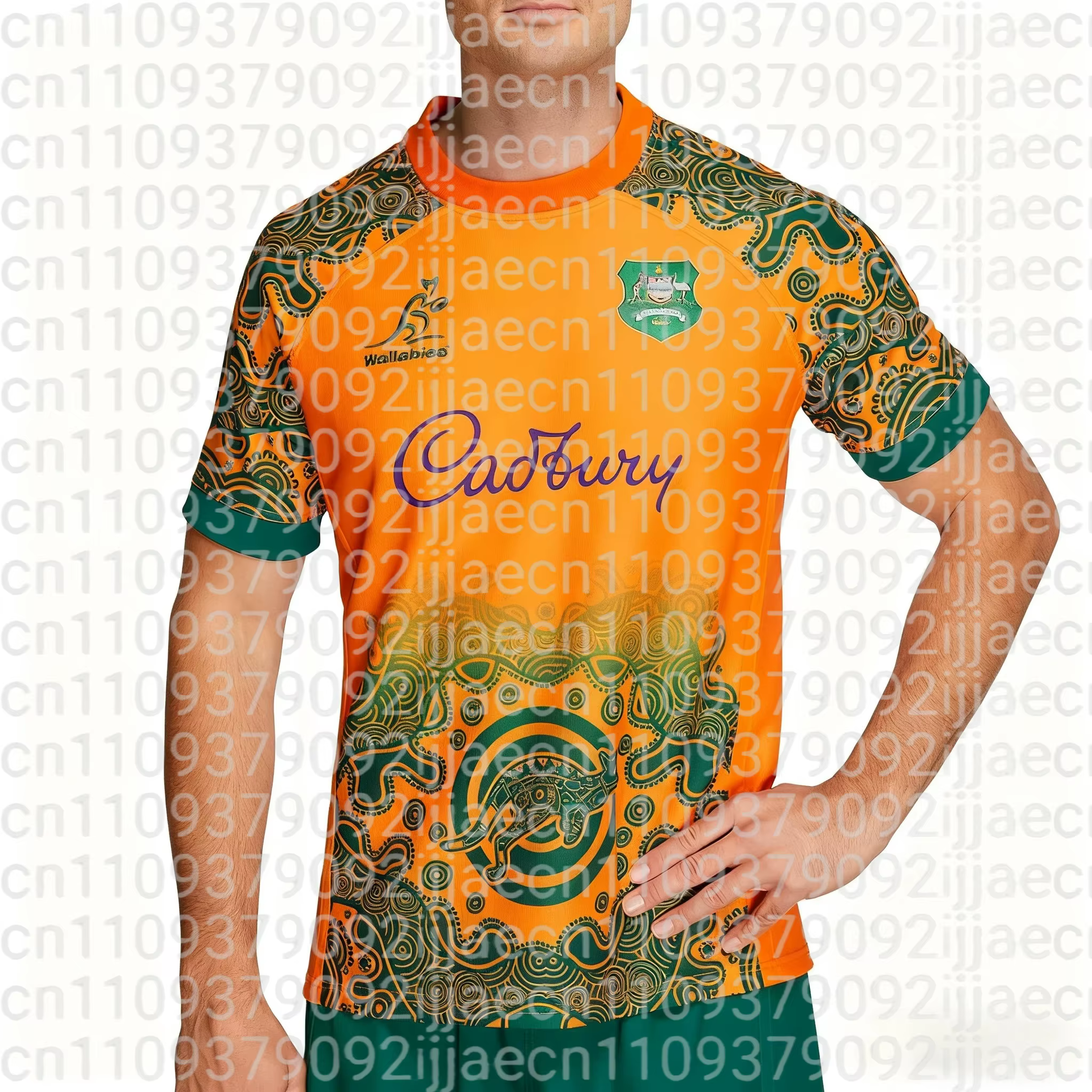 T-shirt d'entraînement de rugby pour hommes, nouvelle collection été 2026, Australie, décontracté, r