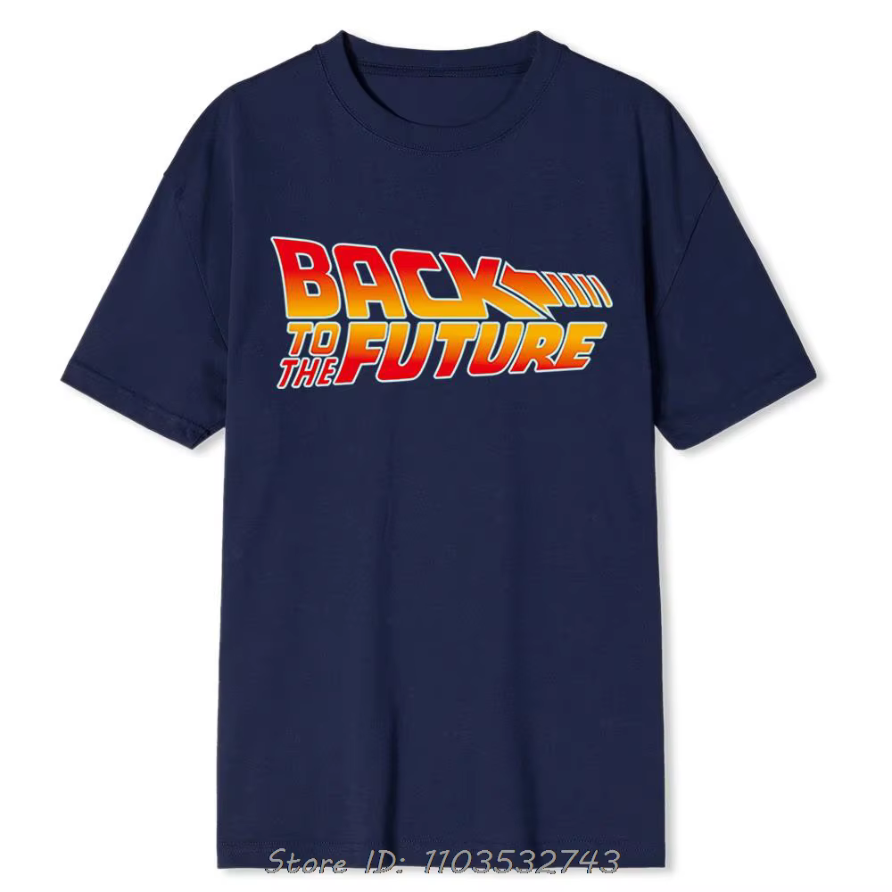 Retour vers le futur mode T-shirt surdimensionné décontracté vêtements pour hommes Fitness T-shirt f