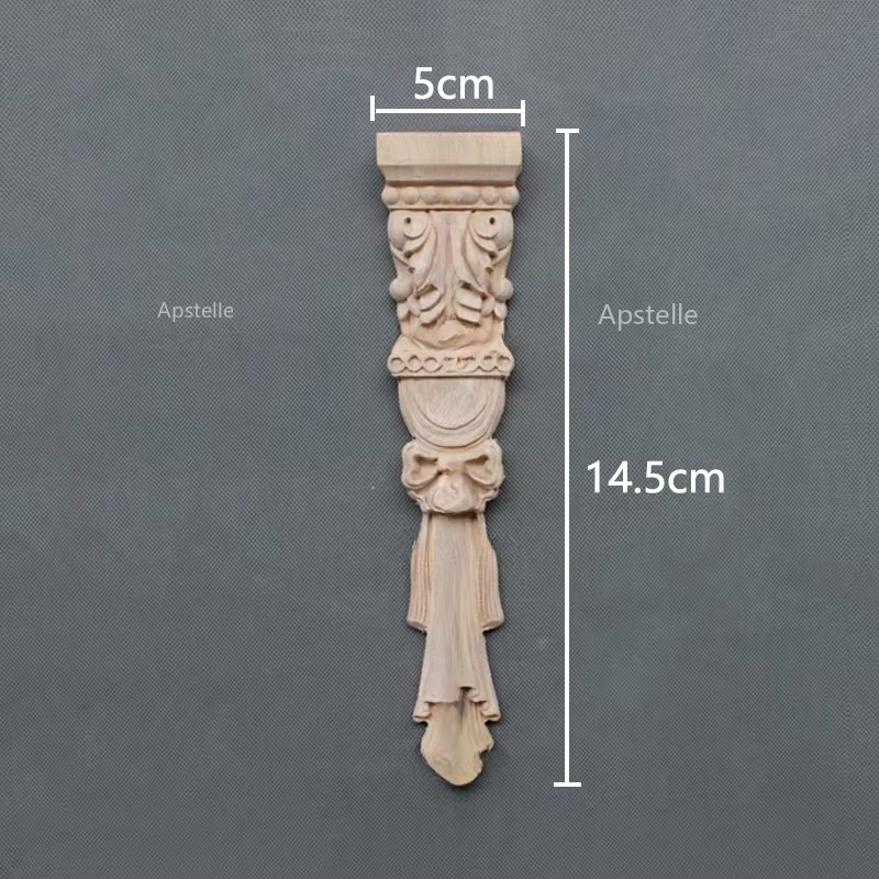 Accessoires pour la maison de style européen, Stigme sculpté, Cheminée en bois massif, Armoire, Fleu