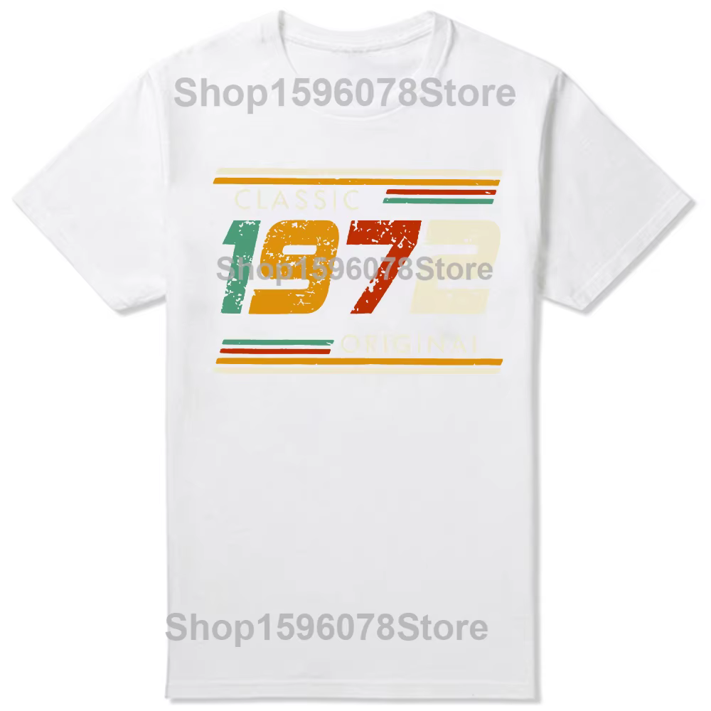 Drôle classique 1972 Original Vintage T-shirt été Style rétro graphique coton Streetwear Huaband pap