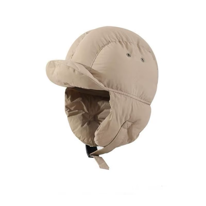 Chapeaux de bombardier rembourrés de couleur unie, oreillettes rembourrées thermiques, pull thermiqu