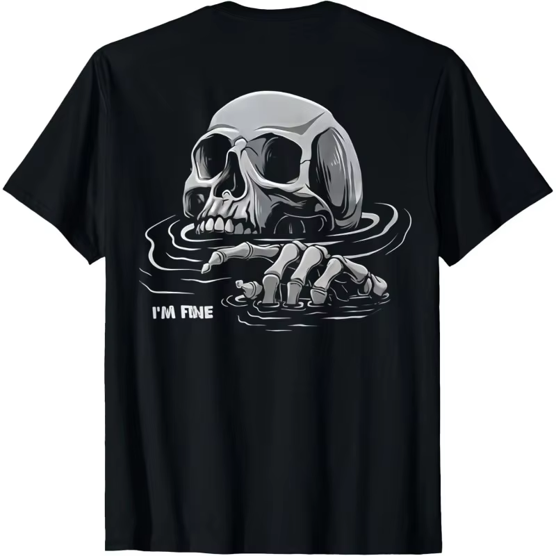 T-shirt vintage pour homme et femme en coton, coupe oversize, streetwear, nouveauté, amusant, motif 