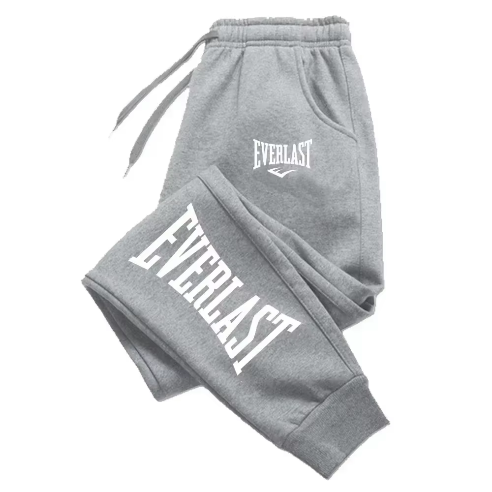 EVERLAST Pantalon de jogging unisexe en molleton, style streetwear sport oversize, pour la course, c