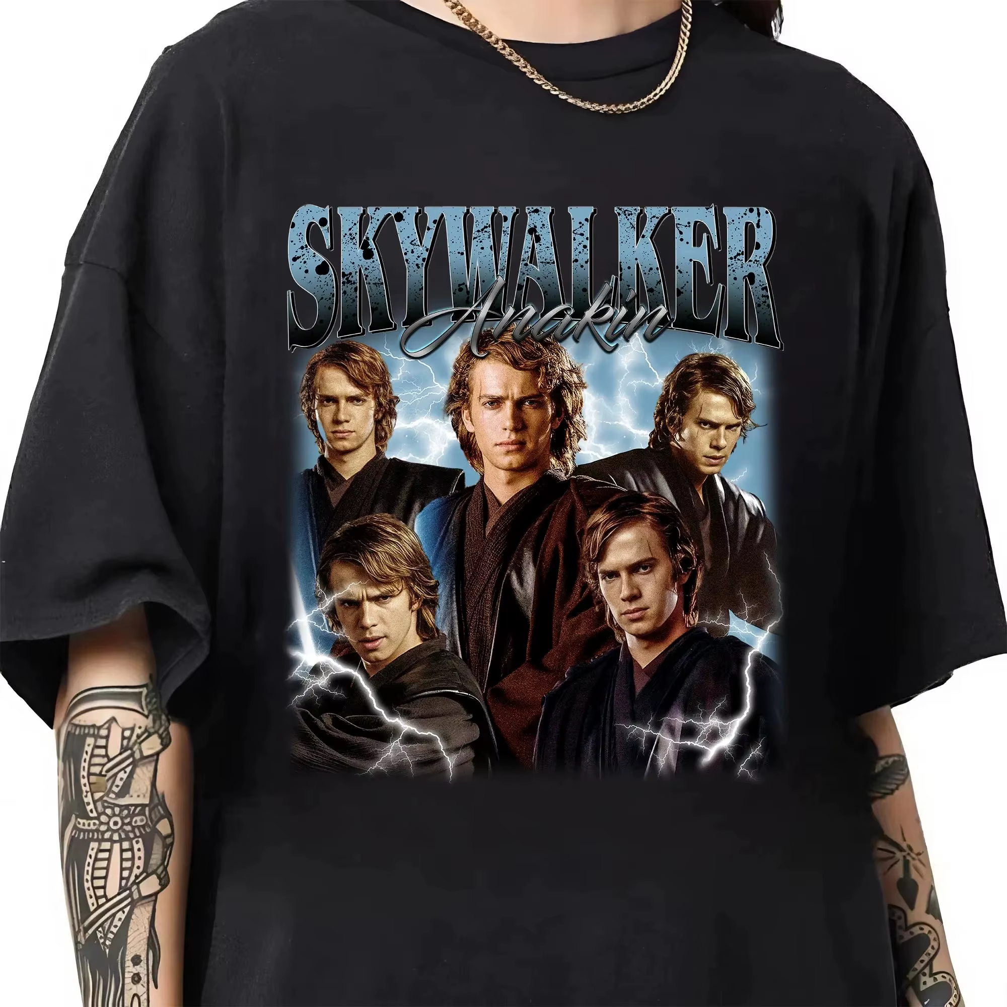 Anakin Skywalker Vintage graphique t-shirt StarWars hommage chemise Anakin Skywalker Bootleg Rap che