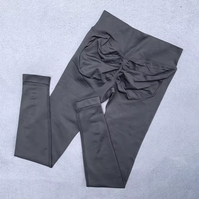 Legging de Yoga sans couture pour femmes, froissé, levage des fesses, pantalon d'entraînement, ceint