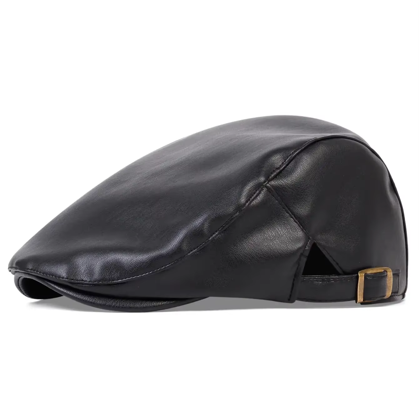 Casquettes de gavroche rétro en cuir PU pour hommes, chapeaux de peintre britanniques, casquettes pl