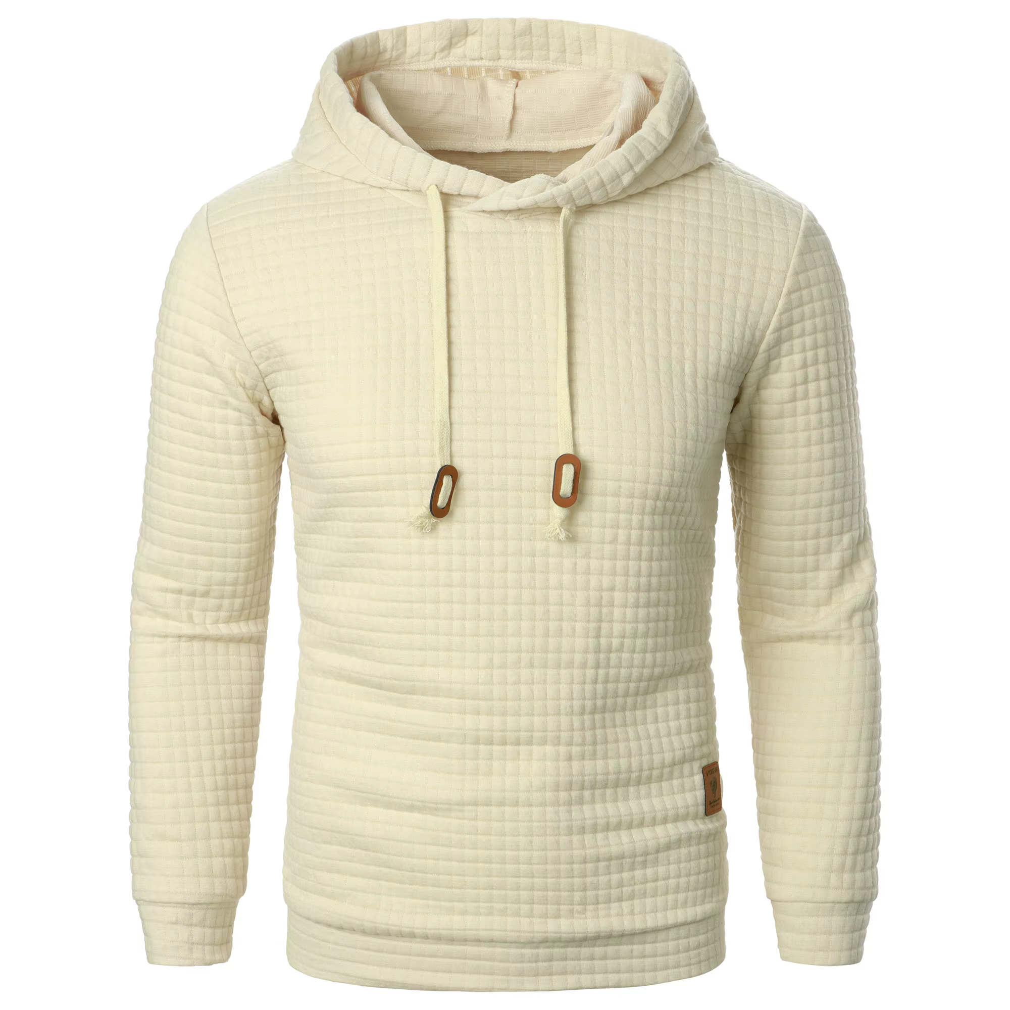 Sweat à capuche jacquard à carreaux pour hommes, manches longues, couleur chaude, manteau, automne/h