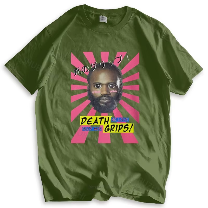 Nouveau t-shirt hauts noirs pour hommes Design t-shirt hommes poignées de mort pas d'amour Desu Web 