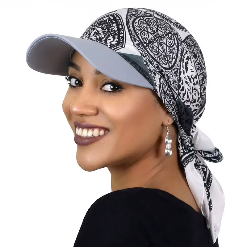 Casquette de baseball pour femme en satin imprimé, avec visière, douce, respirante, protection solai