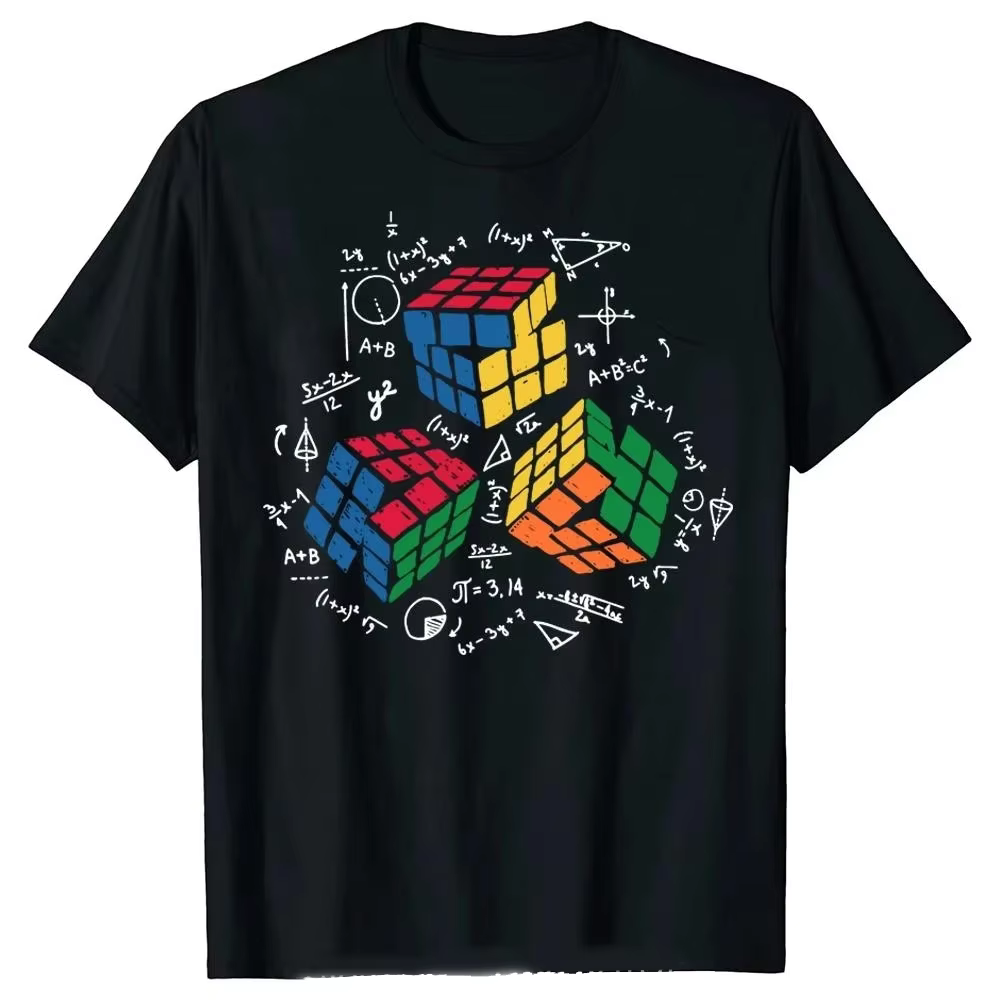 Vêtements joueur de mathématiques Cube T-shirt été mode femmes T-shirt hauts T-shirt