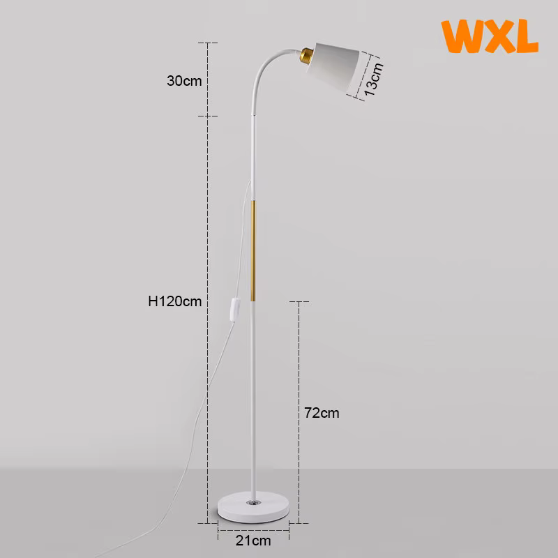 Lampe LED autoportante en fer forgé, design simpliste, luminaire décoratif d'intérieur, idéal pour u