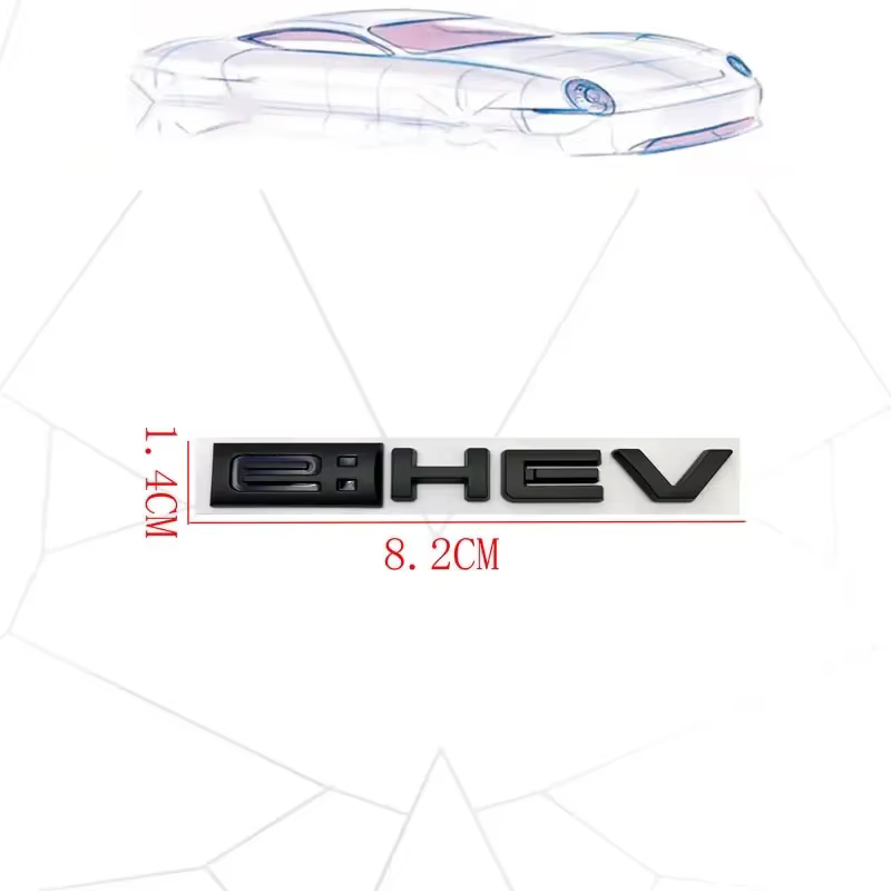 Autocollant de logo 3D en ABS (plastique) pour voiture, emblème de pare-chocs arrière, accessoires p