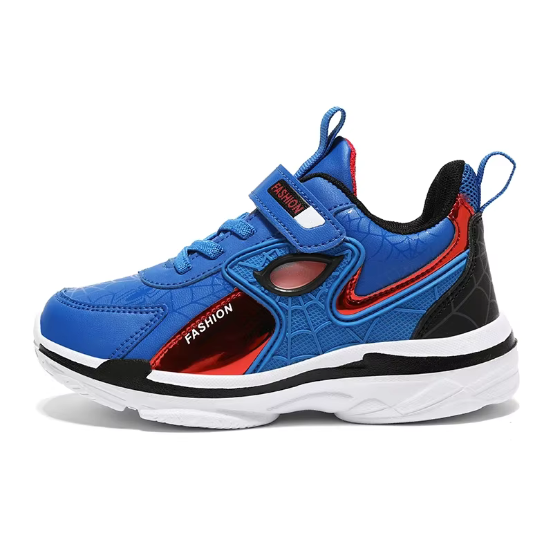 Automne enfants chaussures garçons Sneaker dessin animé léger luxe en cuir PU Sneaker enfants école 