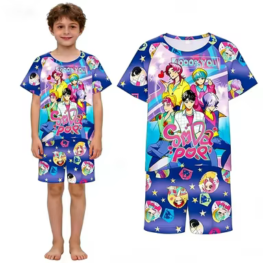Nouvel ensemble de t-shirts tendance 2026 pour filles, vêtements d'été avec motifs imprimés, style d