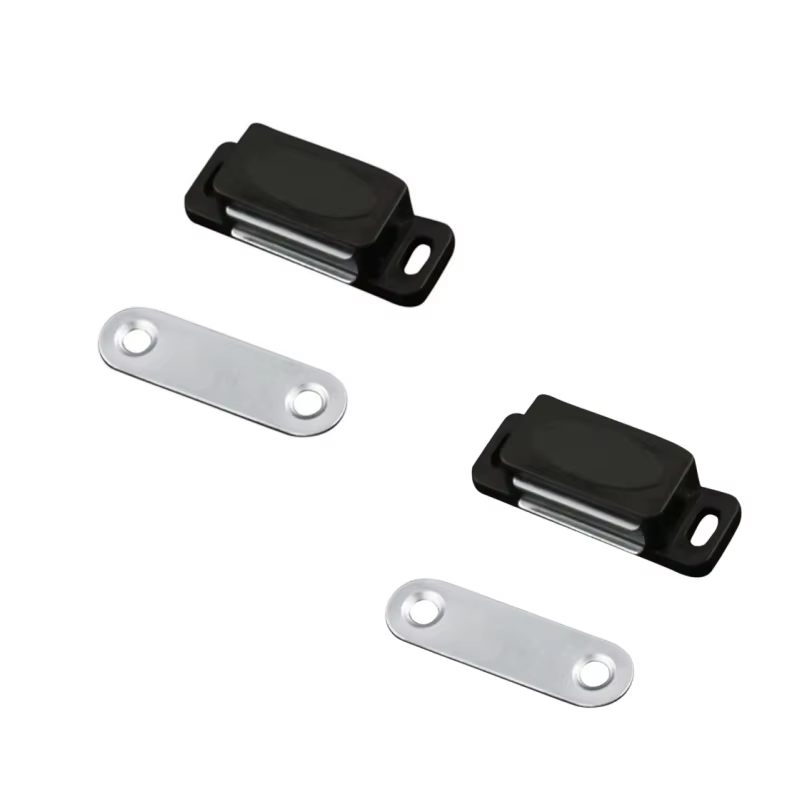 Ferme-porte magnétique noir, utilisé pour armoire, armoire, portes d'armoire à chaussures, accessoir