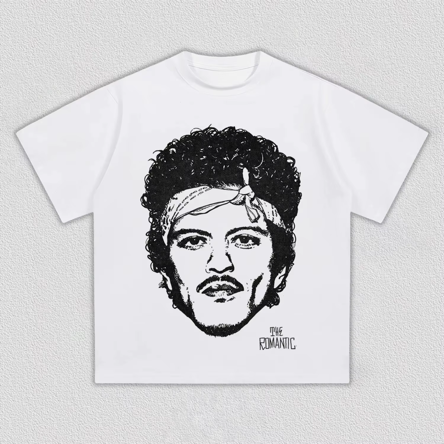 Bruno Mars The Romantic Vintage Graphic T-Shirt Hommes Femmes Casual Coton R&B Streetwear Retro Fan 