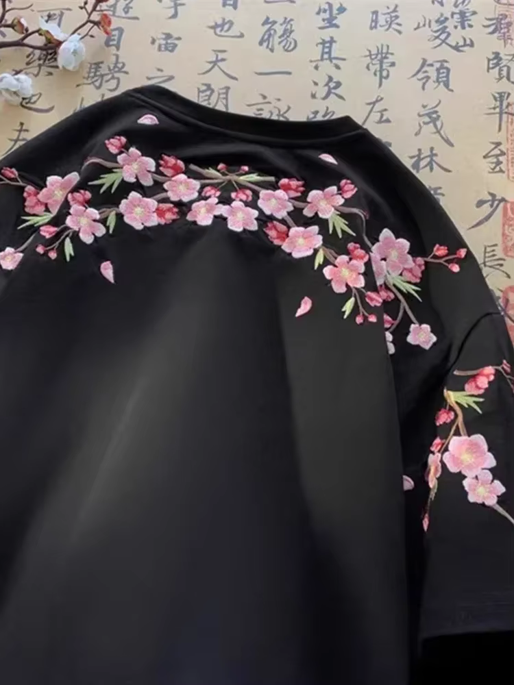 T-shirts d'été à manches courtes pour hommes et femmes, en coton, à la mode, esthétique Y2K, col ron