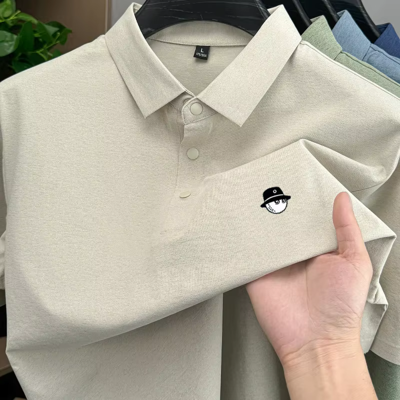 Polo de sport pour hommes, à manches courtes, imprimé, de marque, pour le golf, nouveau, cool, confo