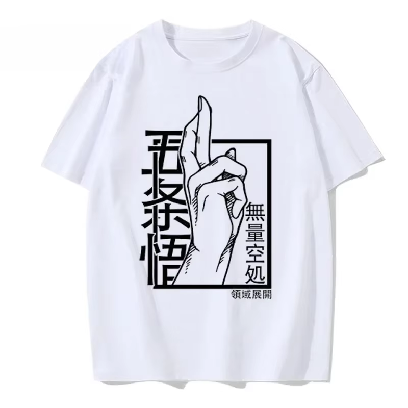 T-shirt Manga japonais Anime Jujutsu Kaisen T-shirt Gojo Satoru hauts Yuji Itadori t-shirts graphiqu