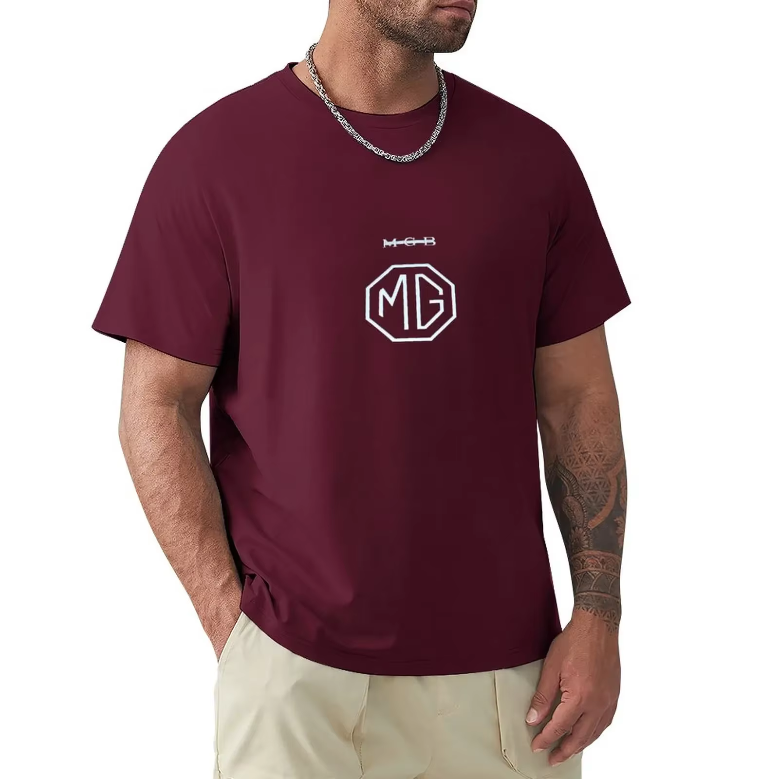 T-shirt Amoureux MG pour Homme, Imprimé Animal, Blanc, Humoristique, Personnalisé