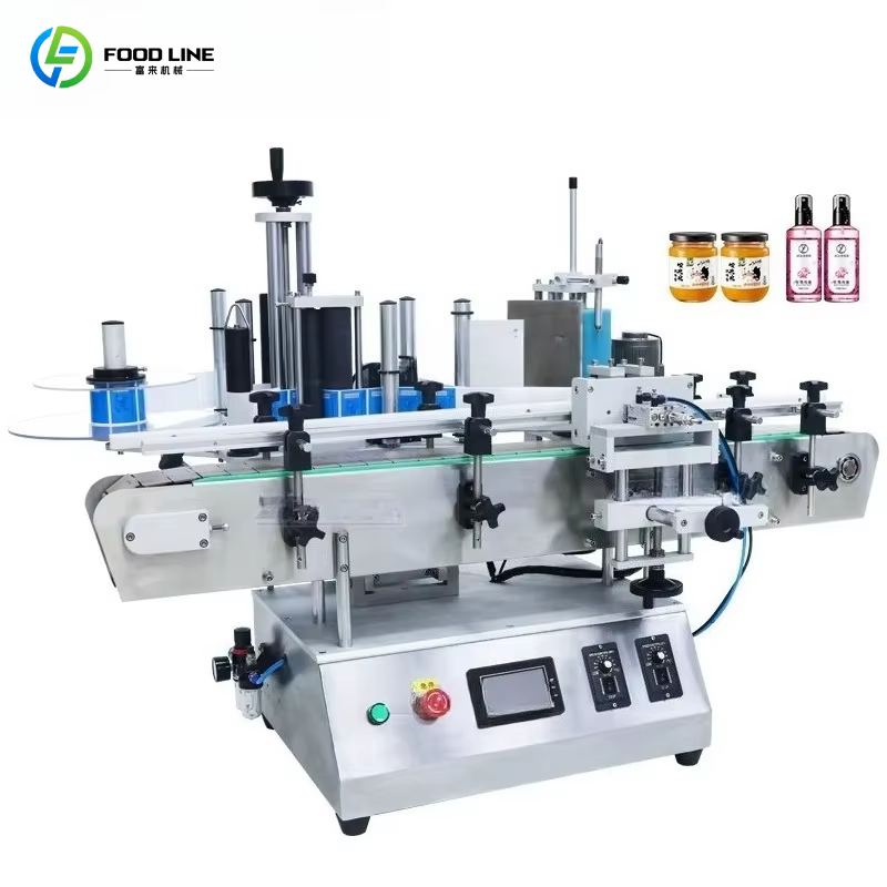 Machine d'étiquetage de surface de paillasse, pot pour animaux de compagnie, bouteille d'eau, positi