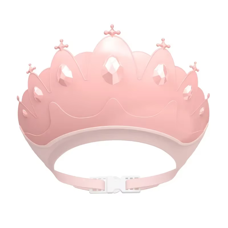 Bonnet de shampoing pour bébé, taille réglable, couronne, bonnet de douche pour bébé, visière de bai