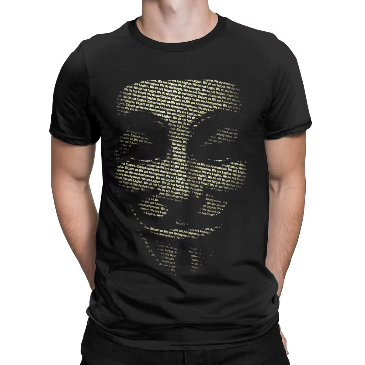 T-shirt ras du cou en pur coton pour hommes, t-shirts à manches courtes, vêtements College, t-shirt 