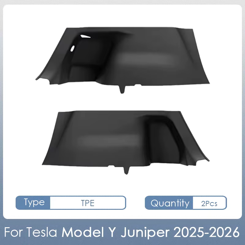 Accessoires pour Tesla Model Y Juniper : Tapis de protection latéral anti-coup de pied pour coffre a