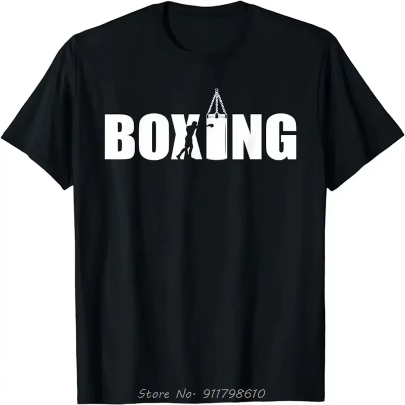 T-Shirt Unisexe pour Homme Amoureux de la Boxe, Streetwear, Hip Hop