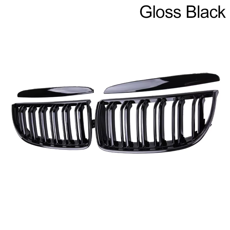 Grilles de pare-chocs avant de voiture noir brillant, pour BMW E90 E91 série 3 323I 328I 335I 330I 3