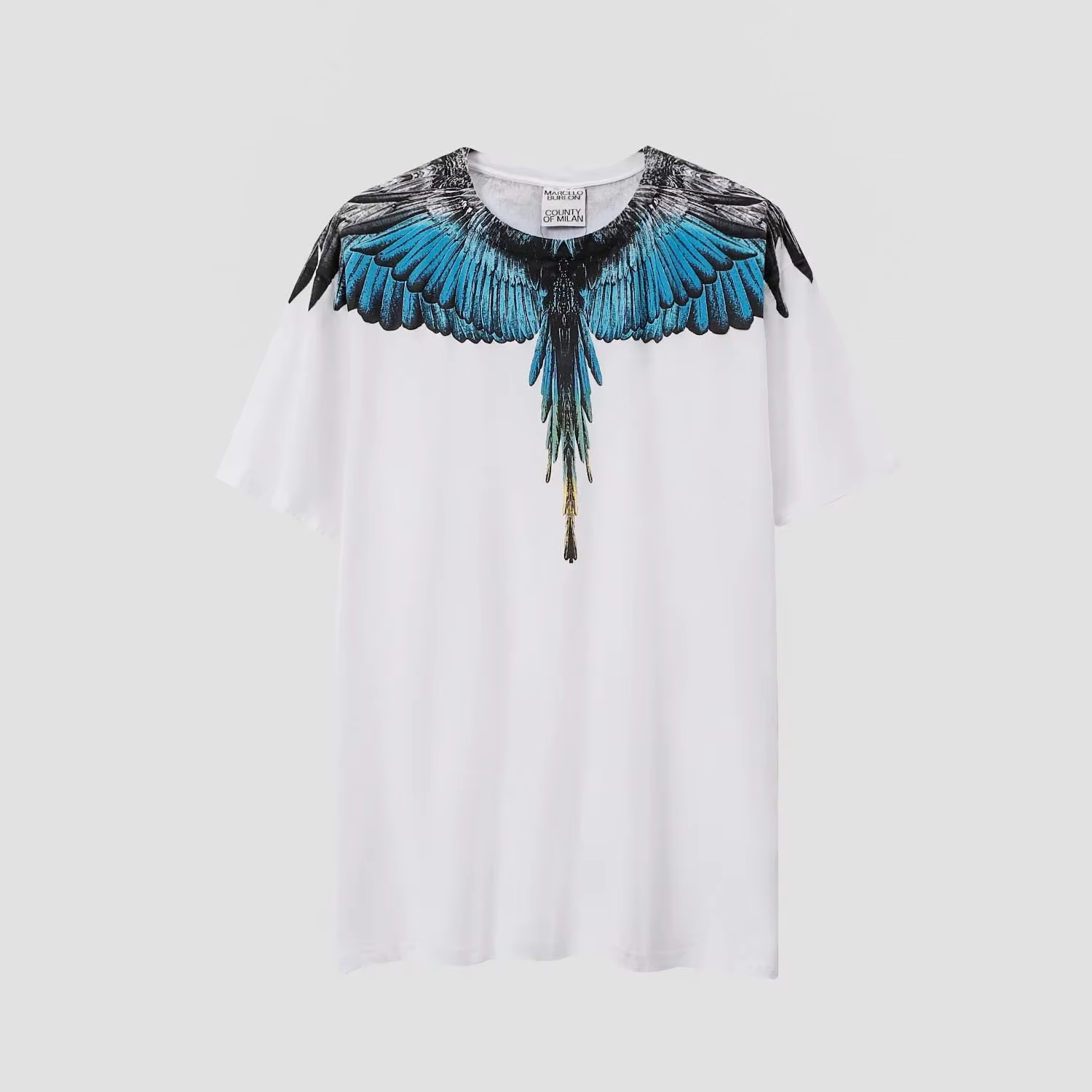 Classique MB marque ailes imprimer MARCELO BURLON Top qualité manches courtes T-Shirts séchage rapid