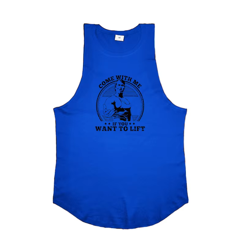 Viens avec moi si tu veux soulever du coton, vêtements de sport, haut de musculation précieux, chemi