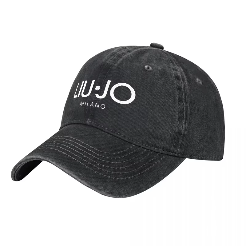Casquette de baseball en toile délavée LIU JO MILANO, design logo classique, unisexe, streetwear, ac