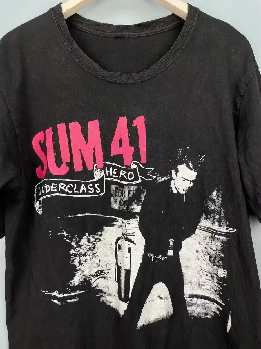 SUM 41 Underclass Hero Sum 41 Band Chemise Classique Noir Unisexe S-5XL RE462