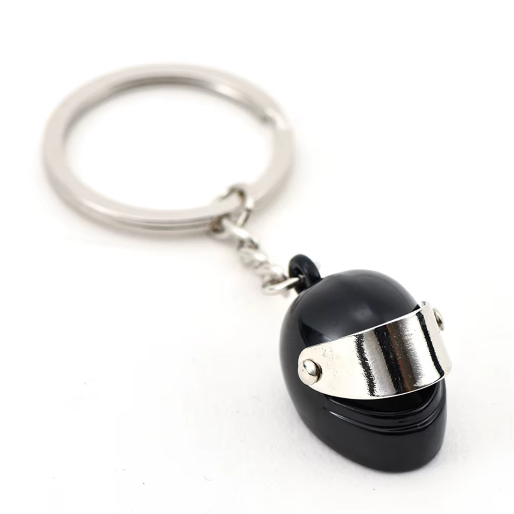 Nouveau porte-clés casque de moto pour femmes et hommes, mignon, porte-clés de sécurité, accessoires