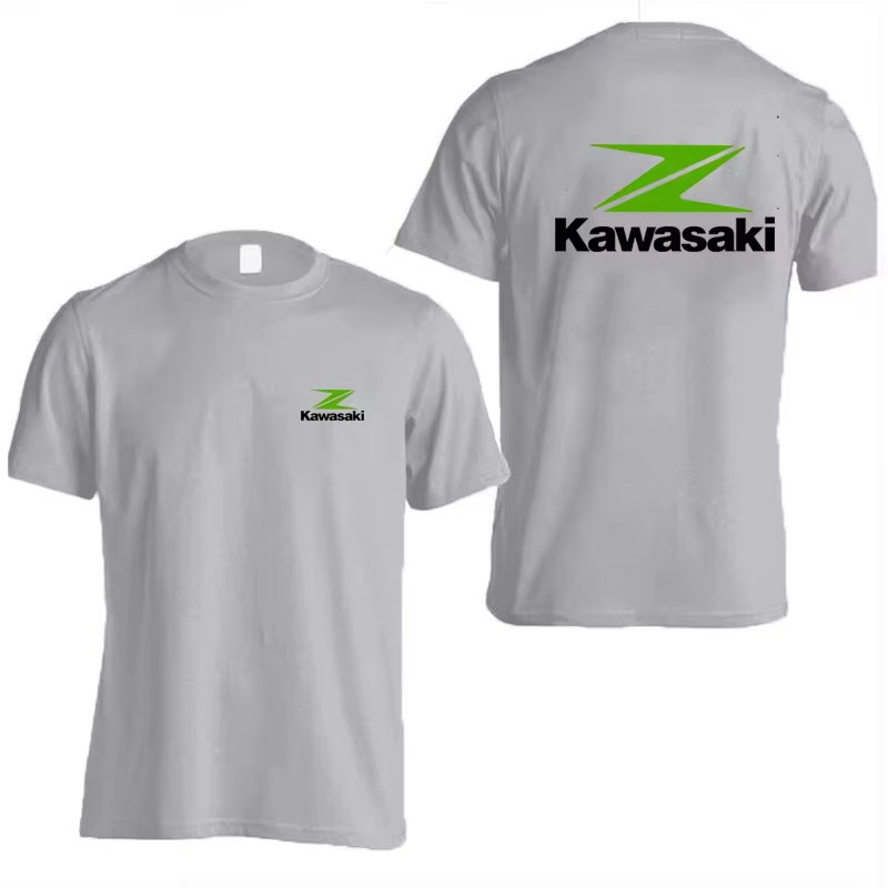 2025 Kawasaki motos logo Z hommes été pur coton T-shirt femmes en plein air nouveau T-shirt rue déco