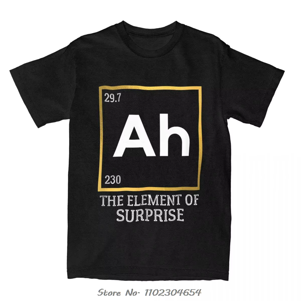 Vêtements pour hommes chimie Humor Ah l'élément de Surprise T-shirt surdimensionné décontracté Fitne