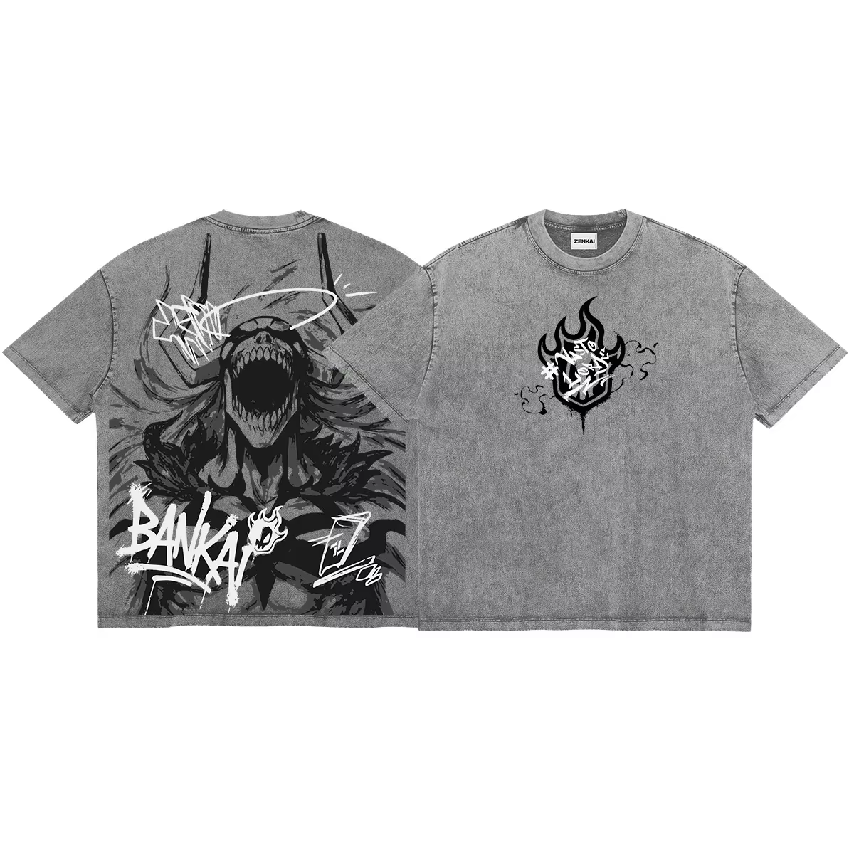 T-shirt Kurosaki Ichigo BLEACH Anime pour hommes, t-shirt surdimensionné vintage lavé, t-shirt d'été