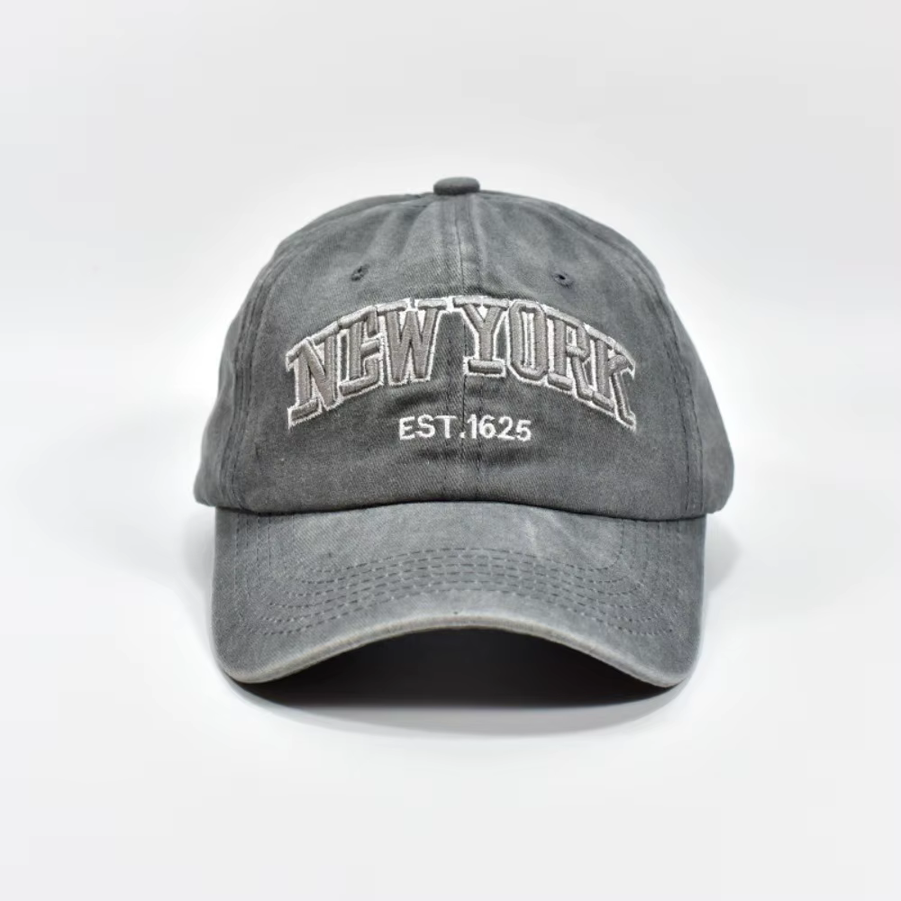 Casquette de Baseball en coton New York, lavable et réglable, casquette de Sport en langue de canard