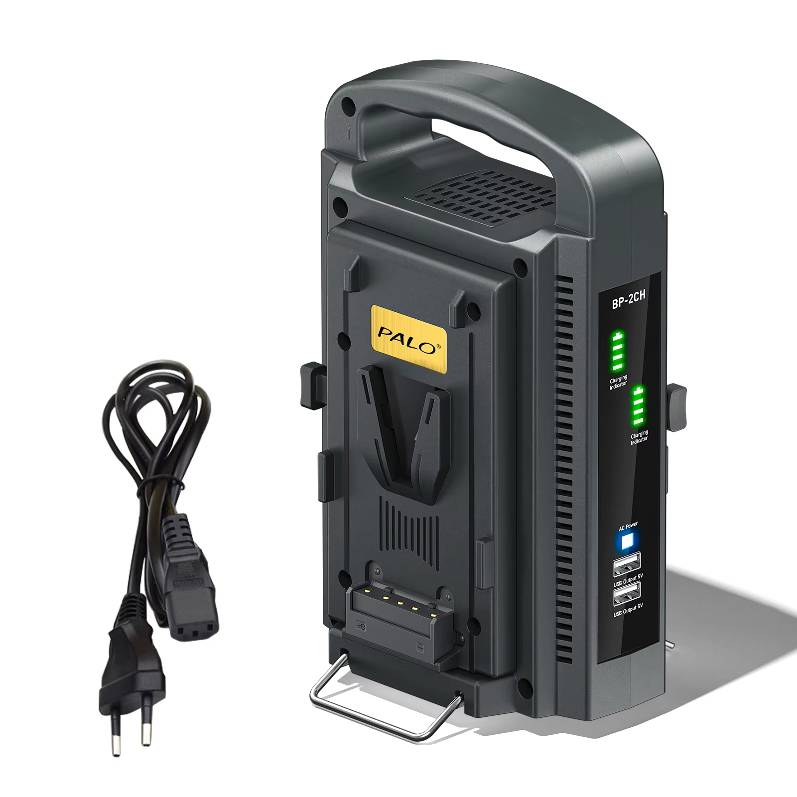 PALO-Batterie d'origine pour appareils photo et caméscopes, Moniteurs à grande lumière LED, MacPleet