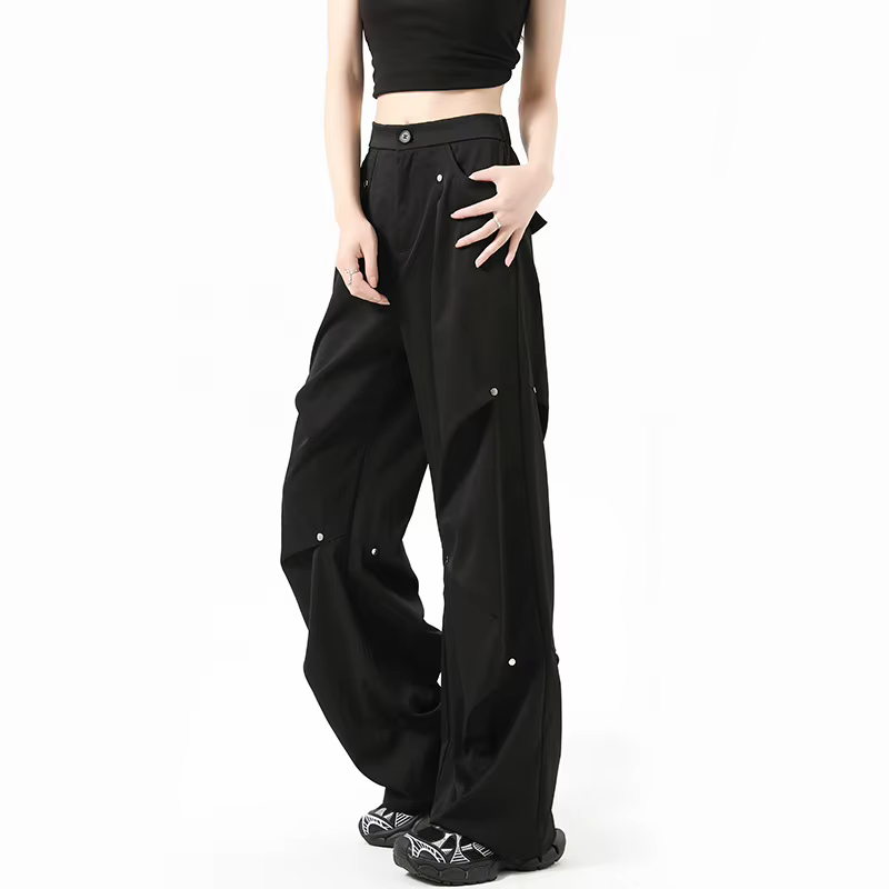 Vêtements de travail américains pour femmes, nouveau Design, pantalons décontractés droits et amples