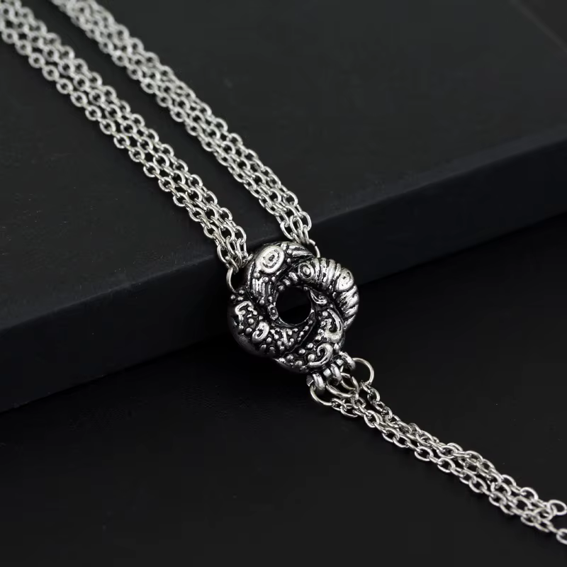 Collier de Cosplay du Film Bond Girl, Pendentif Plaqué Argent Vintage, Nministériels d d'Amour Préli