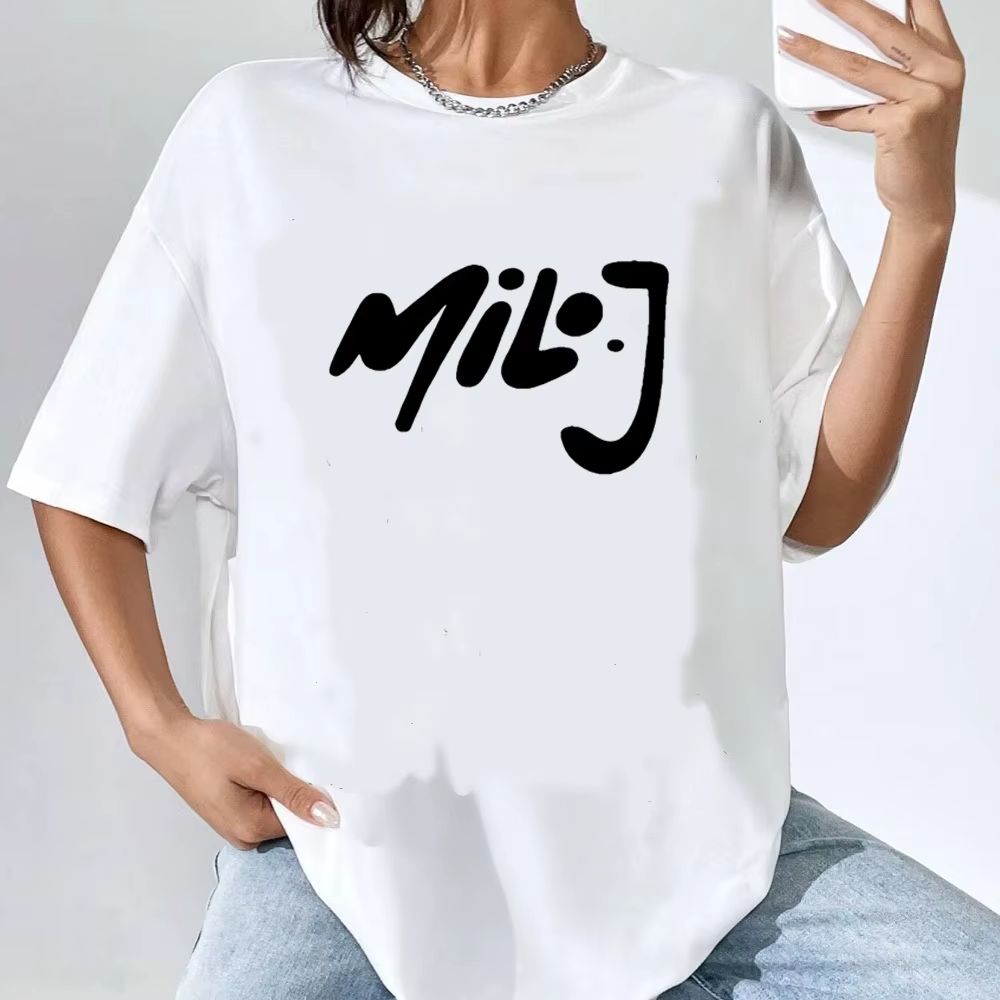 Milo j chemise femme Y2k graphique confortable numérique années 2000 Grunge t-shirt graphique années