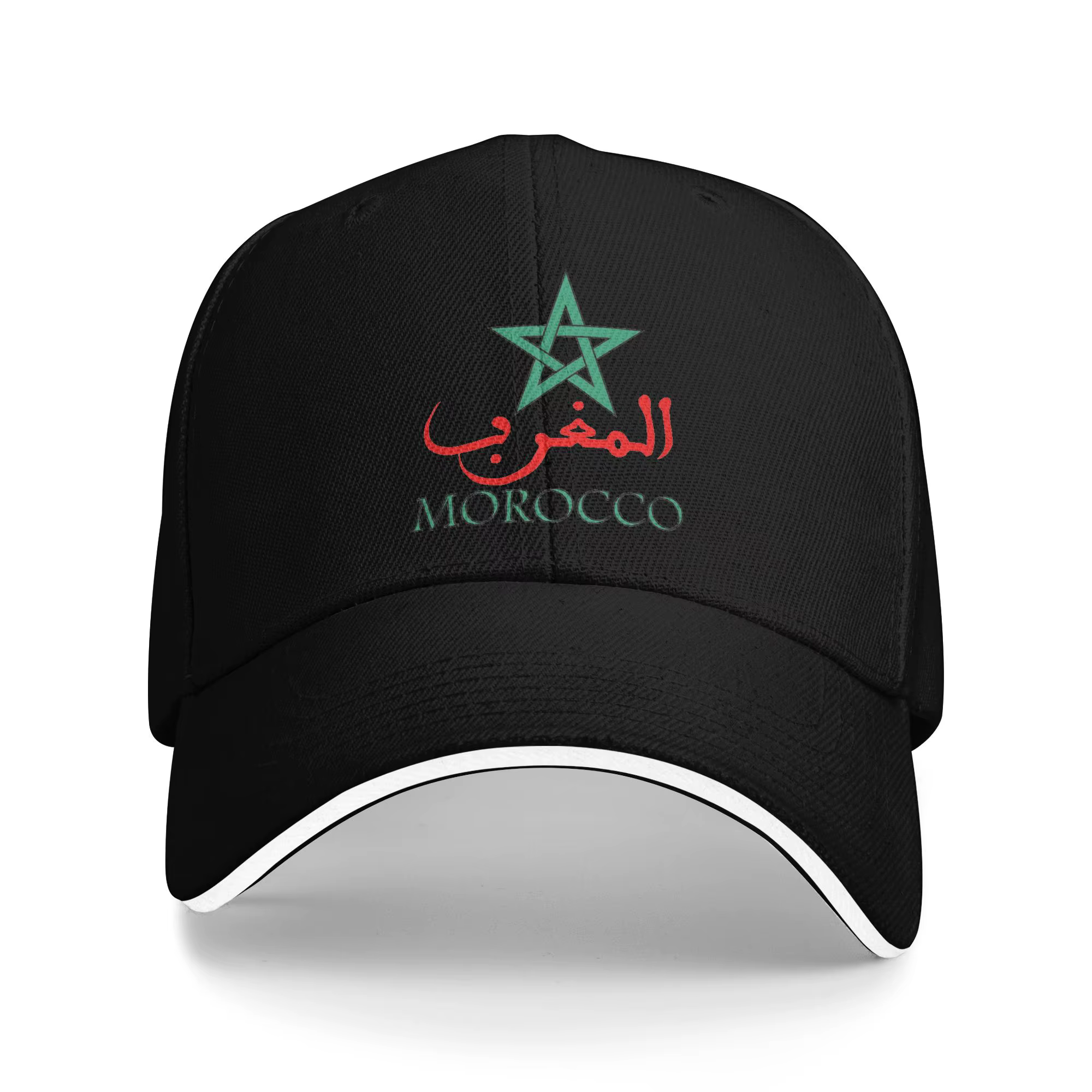 Casquette de baseball avec drapeau du Maroc pour hommes et femmes, chapeau de camionneur, couvre-che