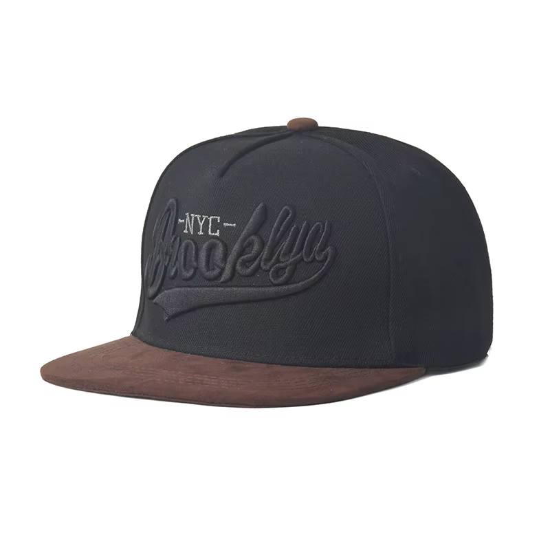 Casquette de baseball Brooklyn Flat Bill, style streetwear américain, brodée, unisexe, tendance, pro