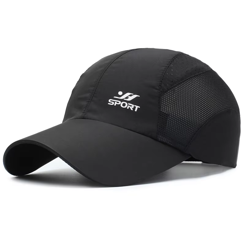 Restez protégé par style : casquette de baseball avec protection UV avec capote souple à séchage rap