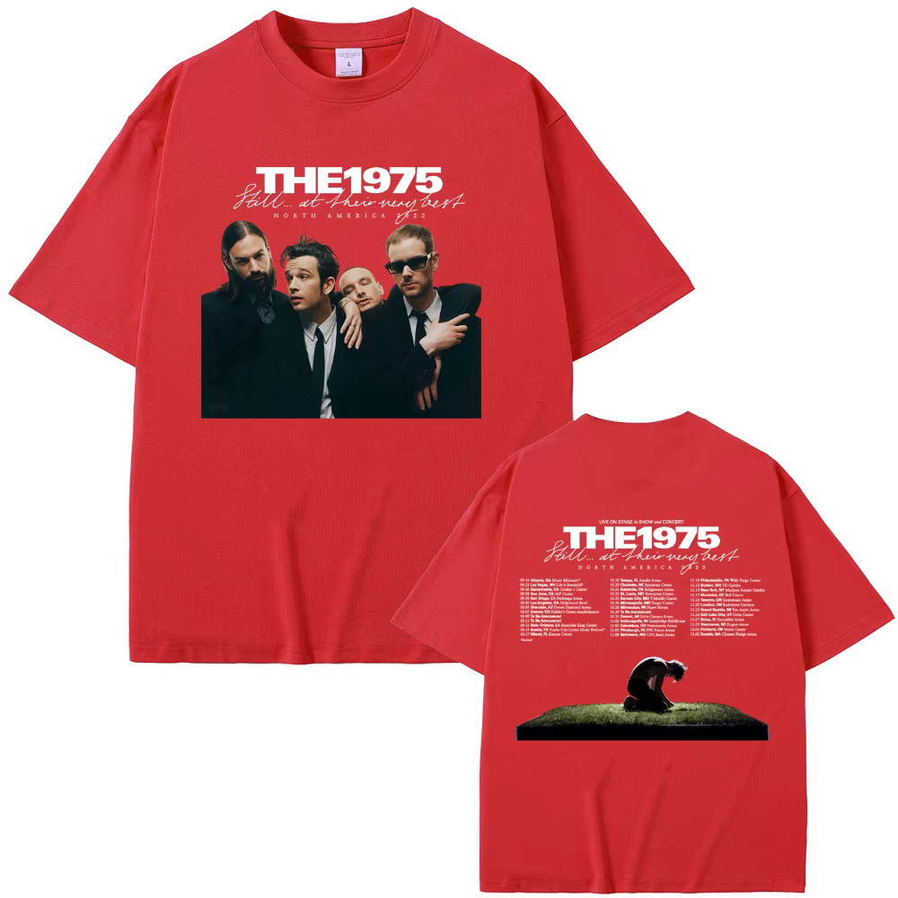 Groupe de Rock alternatif le 1975 encore au leur très meilleur T-shirt de la tournée américaine du n
