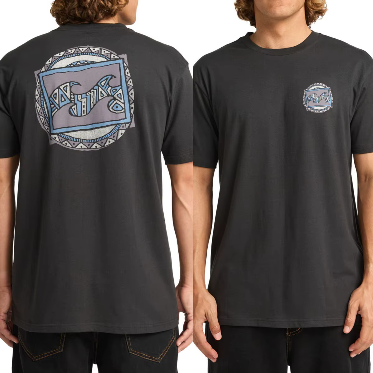 T-shirt en coton avec motif graphique de la marque Orbit Arch Surfing, vêtements d'extérieur pour ho