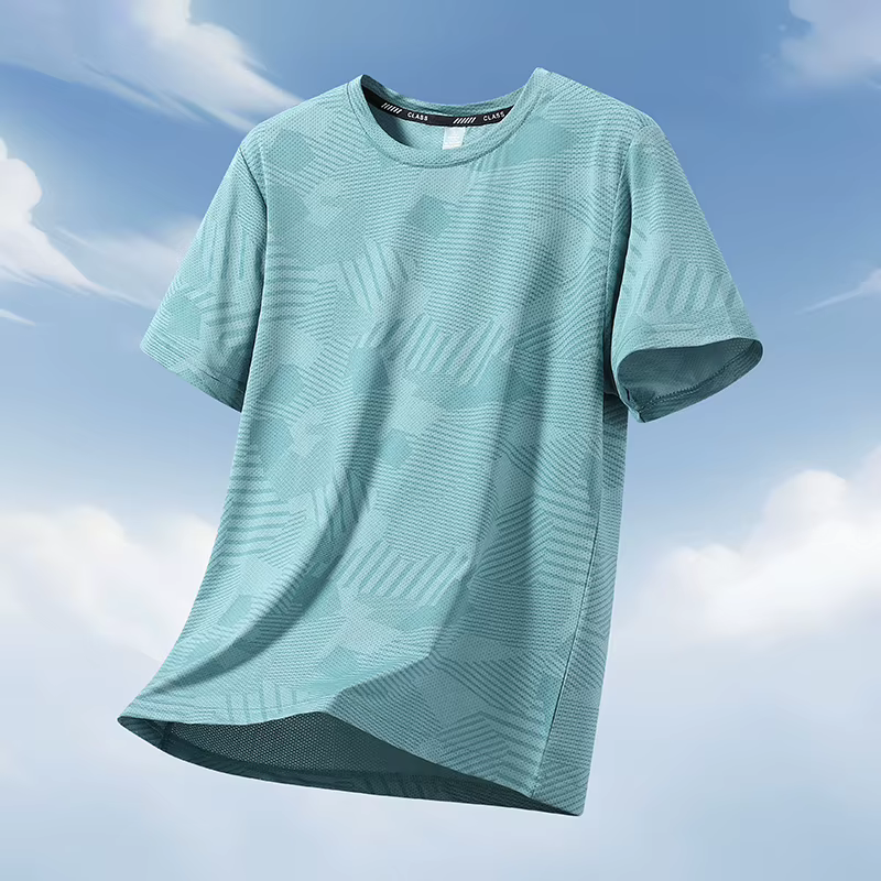 Extra grande taille 12xl hommes t-shirts séchage rapide Spandex T-Shirt col rond manches courtes sur