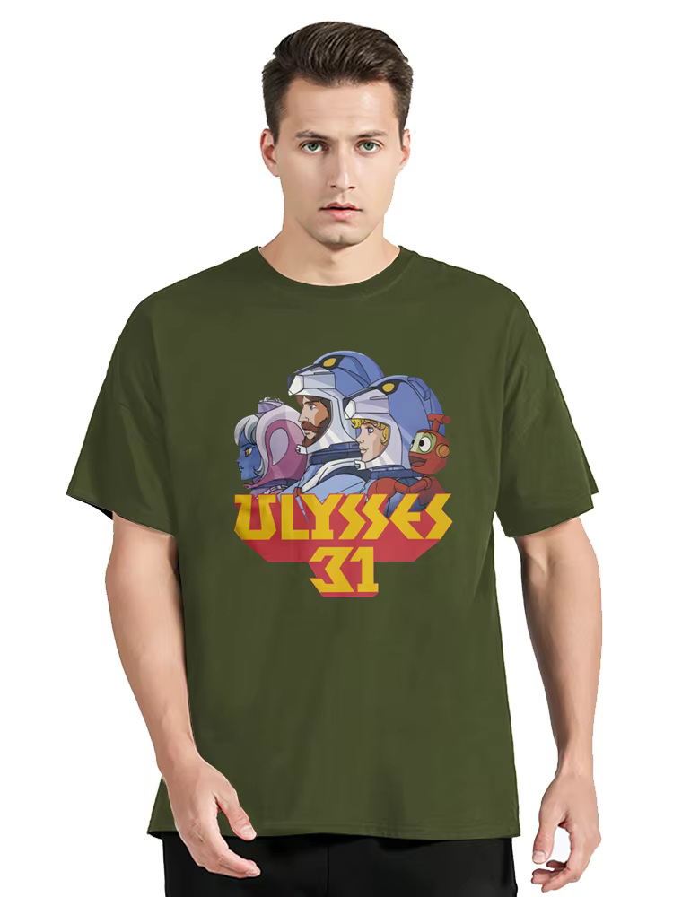 Génial Ulysses 31 T-Shirts pour hommes col rond coton T-Shirts dessin animé à manches courtes t-shir